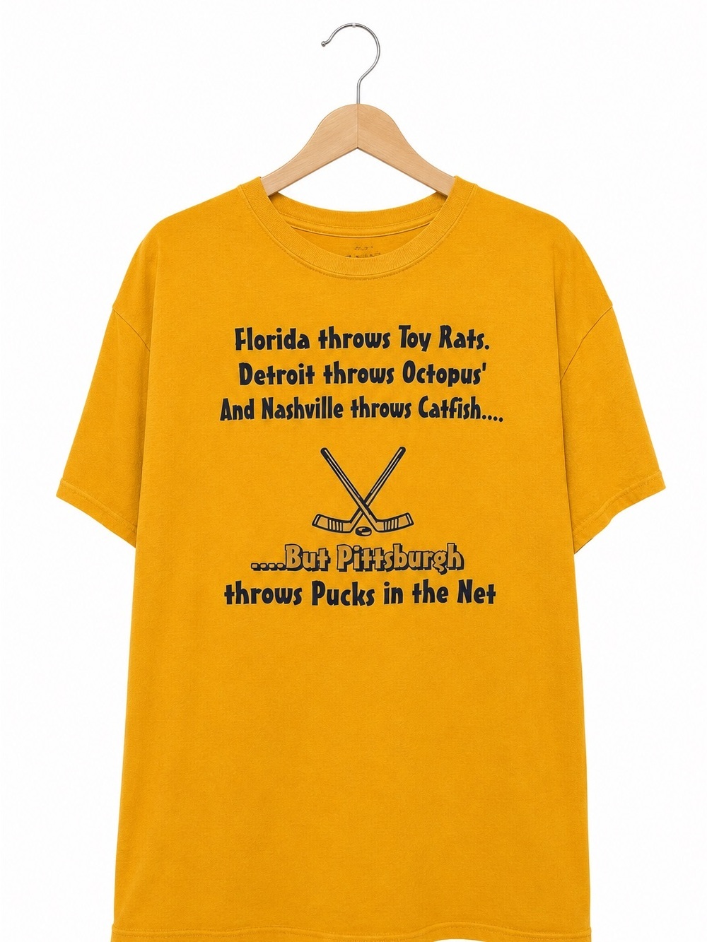 Pittsburgh Penguins Funny NHL T Shirt Mens XL Gildan Hockey Te - Picture 2 of 2